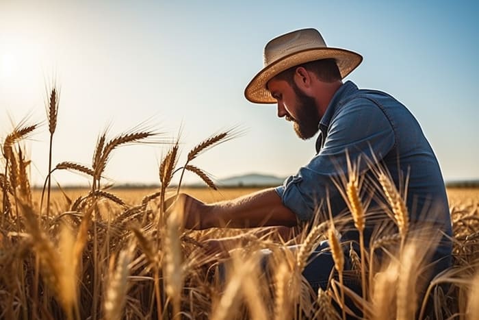 Agriculteur à jour de sa formation Certiphyto